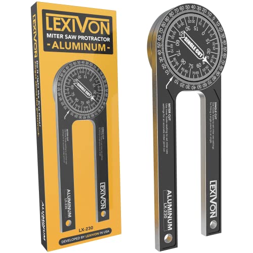 Winkelmesser lexivon lx-230 aus aluminiumlegierung 360 mit 2 skalen 17,8 cm