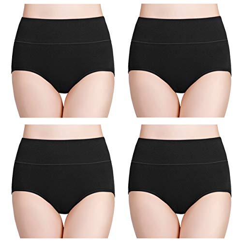 wirarpa baumwolle unterhosen damen hohe taille slips 4er pack frauen unterwäsche