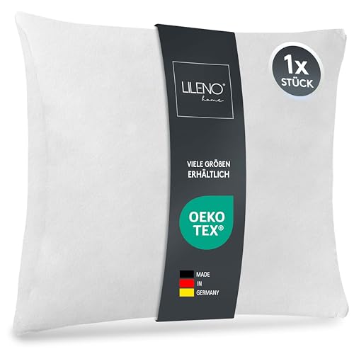 kissenfüllung 50x50 cm waschbar für allergiker - lileno home innenskissen polyester