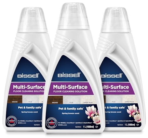 bissell multi surface cleaner 3 x 1 liter für crosswave spinwave hydro wave