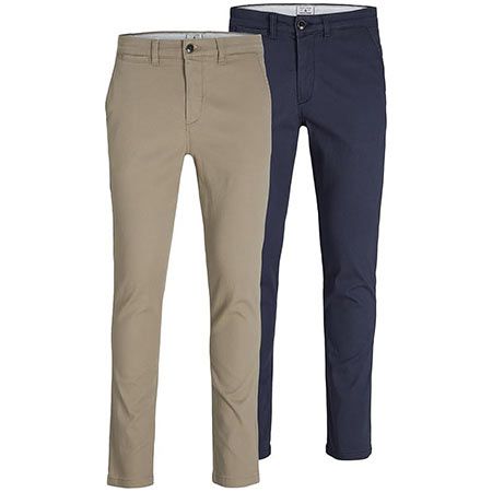 Produktbild: jack & jones chino hosen slim fit im 2er pack für 40,99 euro statt 50 euro