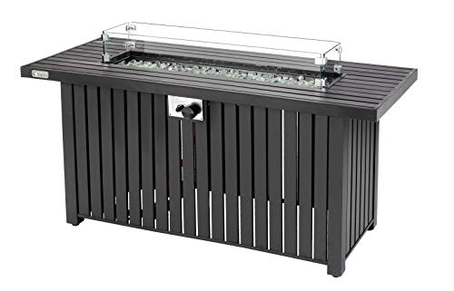 tepro gasfeuerstelle topeka XL gaskamin edelstahl-brenner 17 kW outdoor 136 x 56 x 63,5 cm