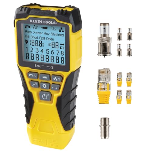 Klein Tools Scout Pro 3 kabeltester für audio, video, netzwerk, telekommunikation