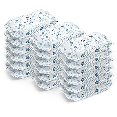 Ultra Sensitive Babyfeuchttücher, unparfümiert, 1080 Tücher, 18 Packungen
