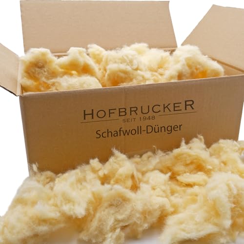 hofbrucker schafwolldünger 15kg für gemüse, unbehandelter schneckenschutz für garten