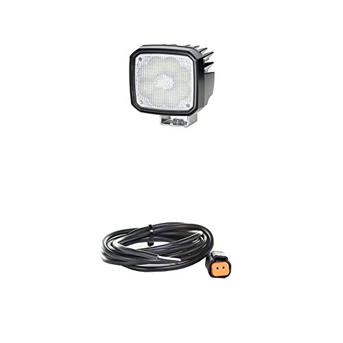 Hella 1GA 995 606-001 Arbeitsscheinwerfer mit Deutsch-Stecker, Schwarz