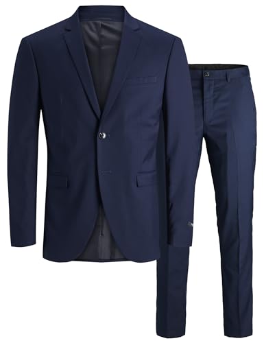 jack & jones anzug set hosen jprfranco für herren, medieval blue, 46 eu