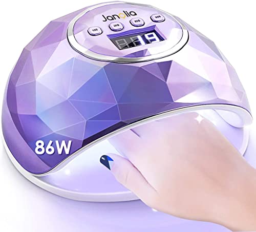 Produktbild: janolia nageltrockner lampe 86w uv led für nägel mit sensor und lcd display