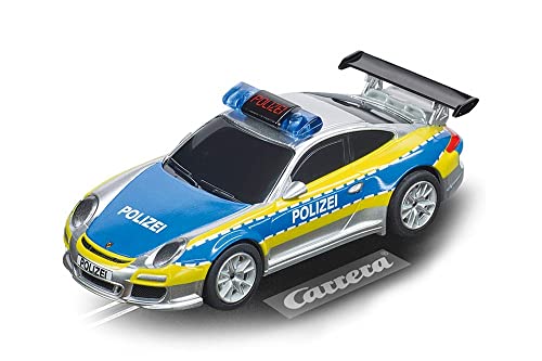 carrera go porsche 911 gt3 polizei slotcar rennbahn für bis zu 2 spieler