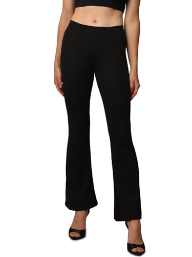 ONLY Damen Flared Hose ONLFEVER Schwarz XS S M L XL 5% Elasthan