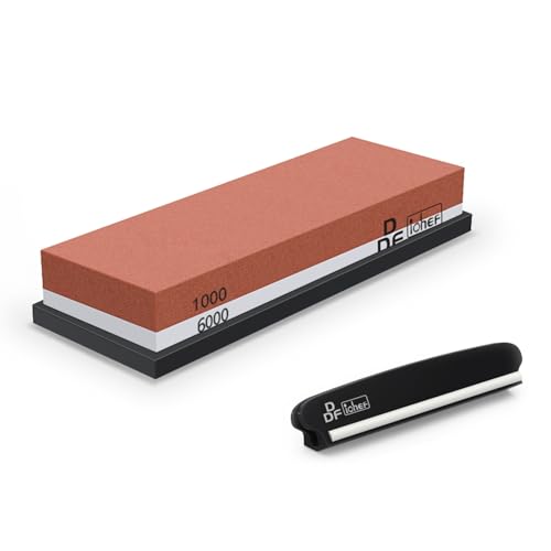 DDF IohEF 2-in-1 Schleifstein 1000/6000 Abziehstein doppelseitig mit Halter