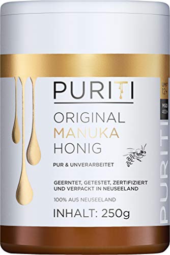 manuka honig puriti mgo 400+ 250g aus neuseeland, laborgeprüft, naturprodukt