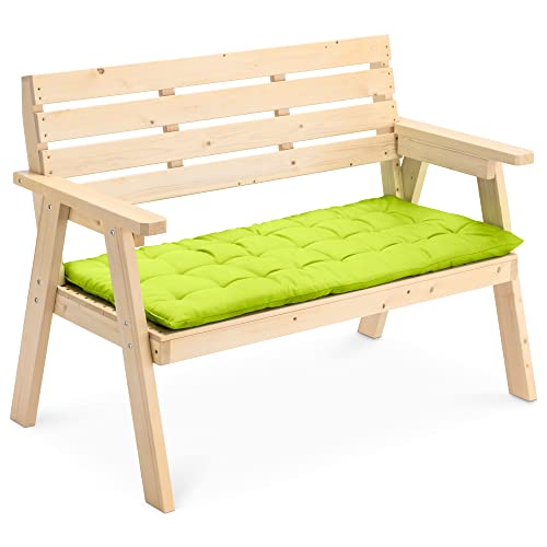jemidi sitzkissen bankauflage 120x40cm grün für gartenbank und hollywoodschaukel