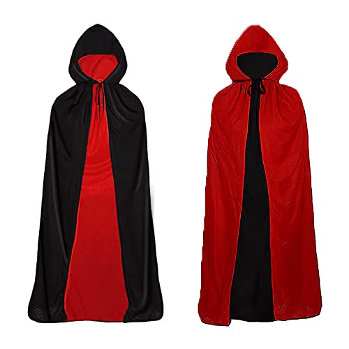 ecloud shop vampir umhang mit hut, halloween cape kostüm 120cm