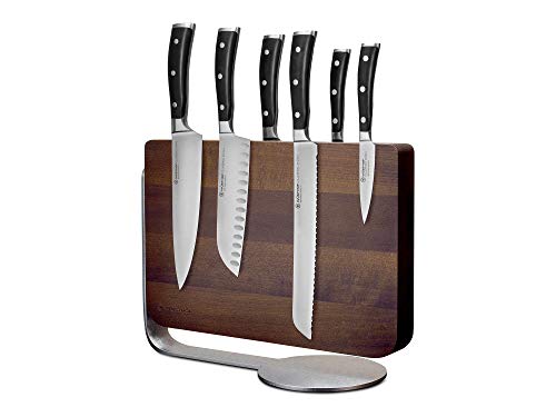wüsthof classic ikon messerblock 6-teilig mit messern und schneidewerkzeug