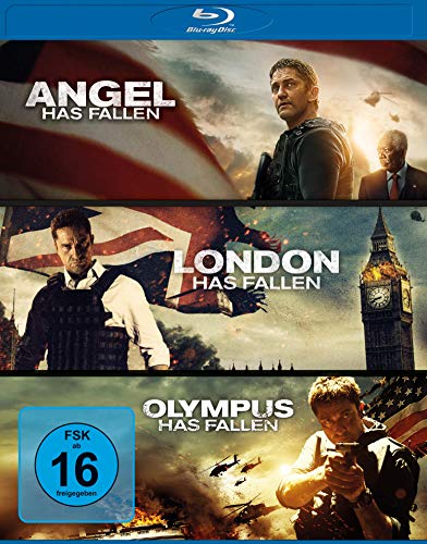 angel has fallen, olympus has fallen, london has fallen - triple film collection 3 blu-rays