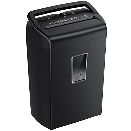 bonsaii 10-blatt papier shredder für home office, cross cut für papier und kreditkarten, 21l, c209-d