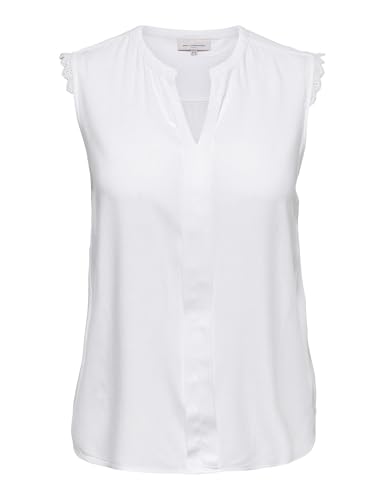 Produktbild: ONLY Carmakoma Damen Sl Top Shirt Carmumi, Weiß, Größe 46 EU