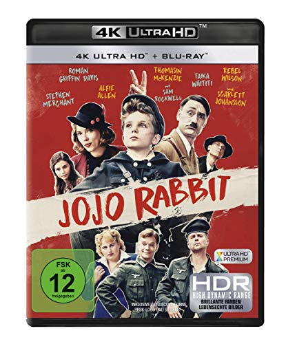 jojo rabbit 4k ultra hd blu-ray, 1 oscar, imdb 7,9/10, weltkriegs-satire