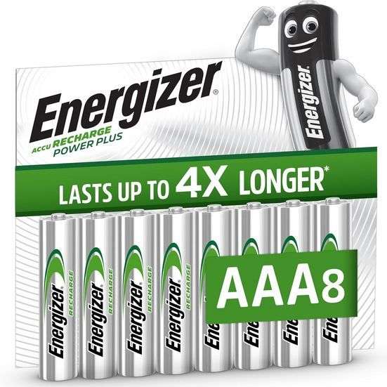 Energizer Recharge Power Plus AAA Akkus 8er Pack, 700mAh
