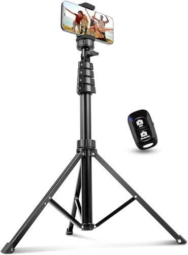 aureday handy stativ selfie 157cm mit bluetooth fernbedienung für video live streaming