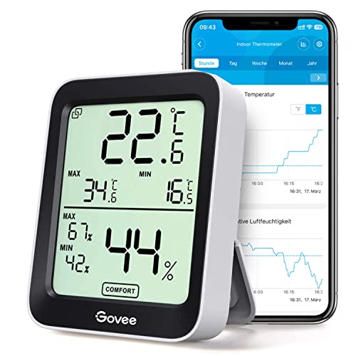 Produktbild: Govee thermometer hygrometer innen LCD digital temperatur luftfeuchtesensor mit app