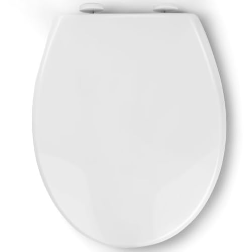 pipishell toilettendeckel mit absenkautomatik, quick-release, weiß, o-form, kunststoff