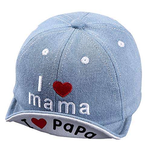 Produktbild: itoda kindercap denim baseball cap verstellbar für baby und kleinkind 1-2 jahre