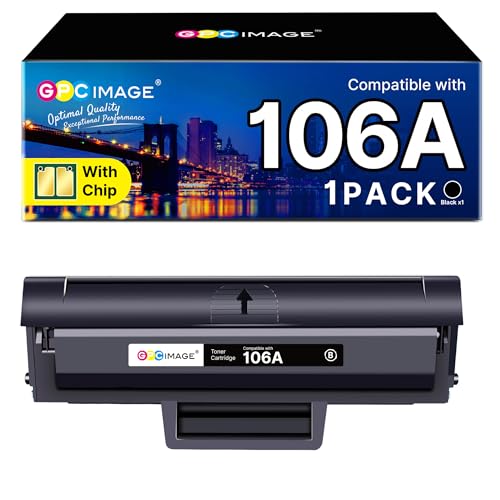 GPC IMAGE HP 106A Toner W1106A Schwarz für Laser Drucker 107w 135w 137fwg