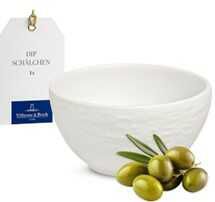 villeroy & boch dipschälchen manufacture rock blanc porzellan schale spülmaschinengeeignet weiß
