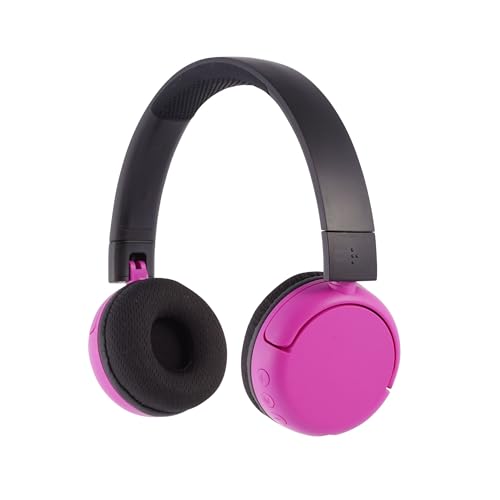 BuddyPhones PopTime Kopfhörer, pink, für kinder 8-15 jahre, made for amazon