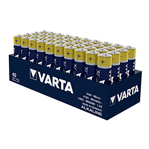 varta aaa batterien 40 Stück alkaline 1,5V für fernbedienungen radios uhren