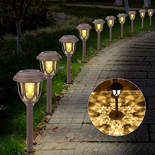 molbory solarleuchten garten, 10 stück solar gartenleuchte für außen, dekorativ