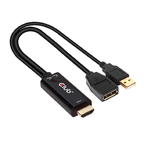 hdmi zu displayport adapter club3d cac-1331 4k 60hz aktiv m/f