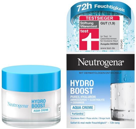 neutrogena hydro boost aqua creme 50ml günstig ab 8 euro statt 10 euro