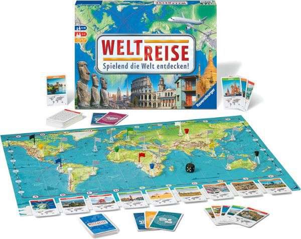 ravensburger weltreise familienspiel für 25,99 euro statt 34 euro