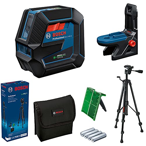 bosch professional gcl 2-50 g lasergrün, mit montagestativ und stativ, bis 15 m