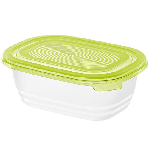 rotho sunshine lebensmittelaufbewahrungsbehälter 0,5 l mit deckel grün plastik bpa-frei