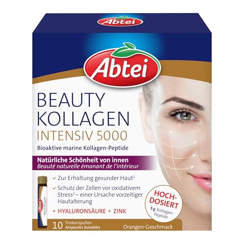 Abtei Beauty kollagen intensiv 5000 - 5 g kollagen-peptide, hyaluronsäure, zink, vitamin c