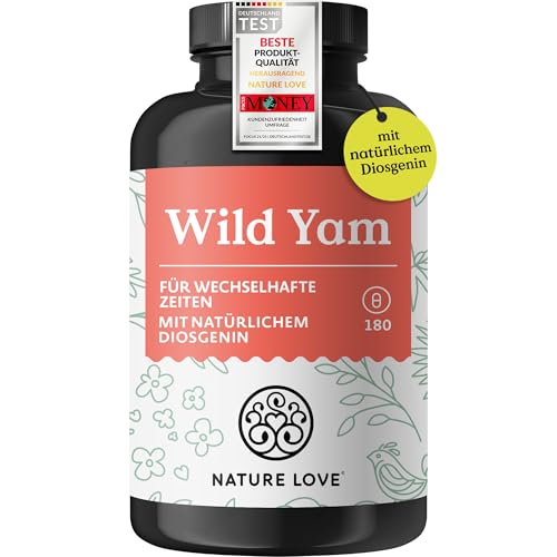 wild yam kapseln 180 vegan hochdosiert 880mg extrakt von nature love