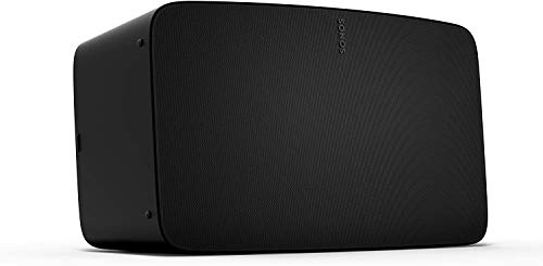 sonos five hi-fi speaker schwarz, hochauflösende audioqualität