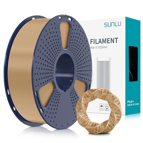 sunlu pla+ filament 1.75mm, 1kg holz 3d drucker filament, maßgenauigkeit +/- 0.02mm