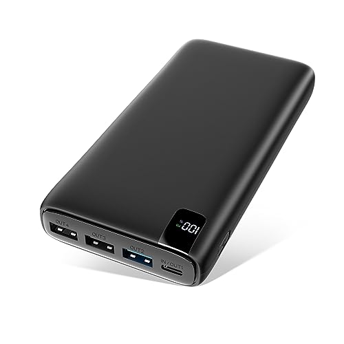 powerbank 26800mAh ADDTOP tragbares ladegerät 4 ports usb c 18W power delivery