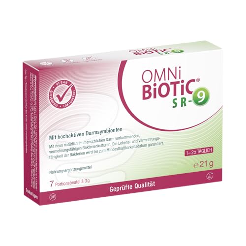 OMNi BiOTiC SR-9 Pulver, 7 Portionen, 9 Bakterienstämme, 15 Mrd. Keime, vegan, glutenfrei