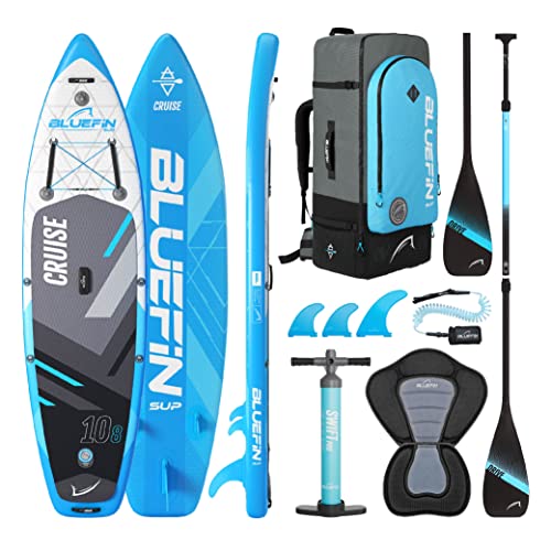 bluefin cruise 10'8 sup paddleboard mit zubehör inklusive paddle