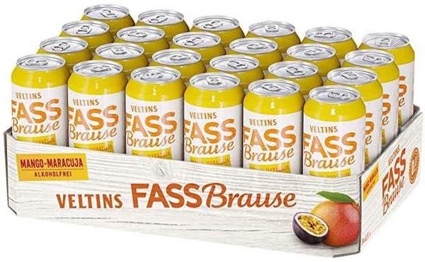 veltins fassbrause mango-maracuja 24x 0,5l für 14 statt 24