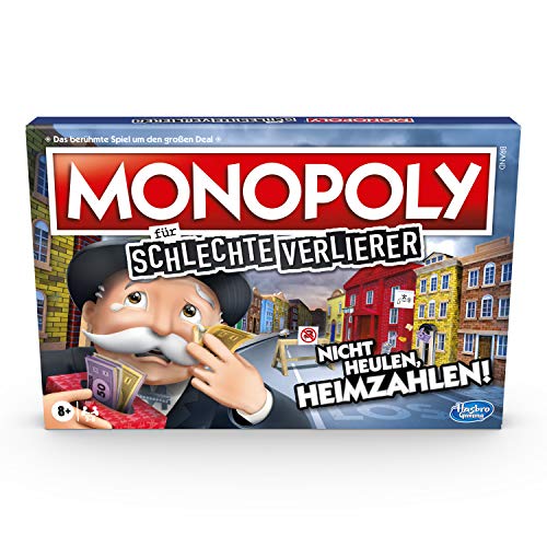 Monopoly für schlechte Verlierer, Brettspiel ab 8 Jahren, Spaß für die ganze Familie