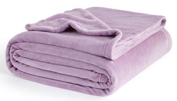 BEDSURE XXL Fleecedecke Lila 230x270 cm