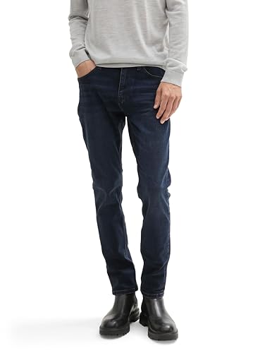 TOM TAILOR Herren Jeans 1021434 Josh Regular Slim Dunkelsteinblau 34W/32L