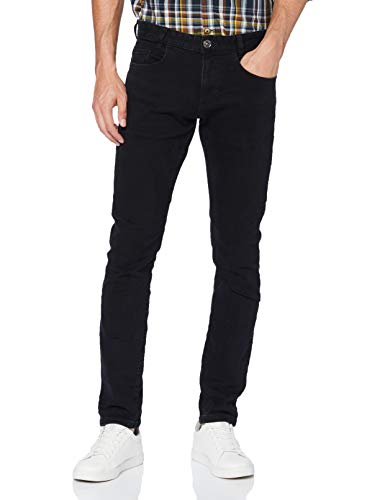 TOM TAILOR Herren Slim Fit Jeans 1021160, 10270 Black Denim, 33W / 30L